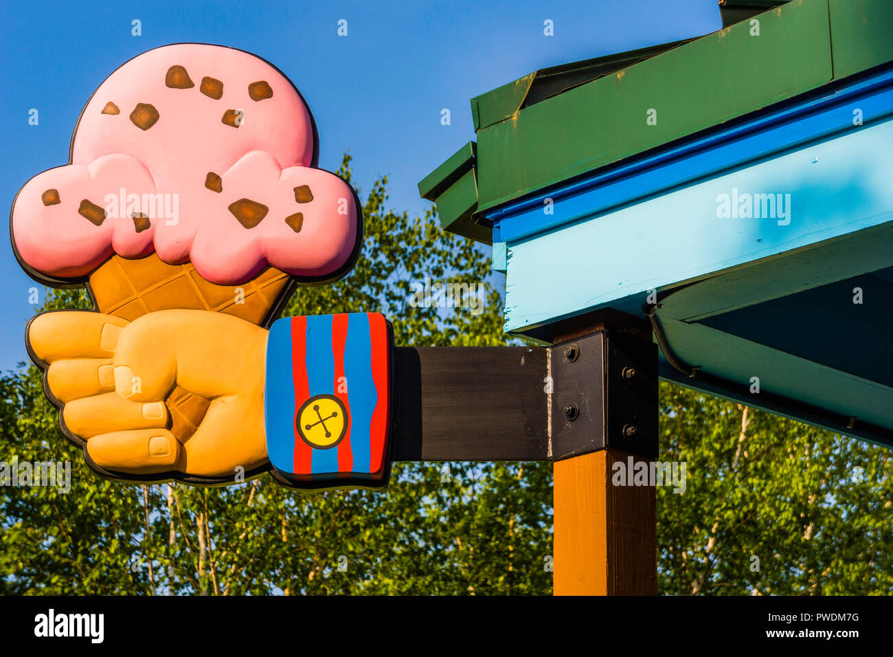 Ben & Jerry’s Ice Cream Waterbury Factory Waterbury, Vermont, USA Stock