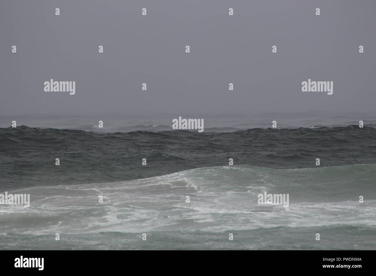 Storm rolling in over the ocean. Stock Photo
