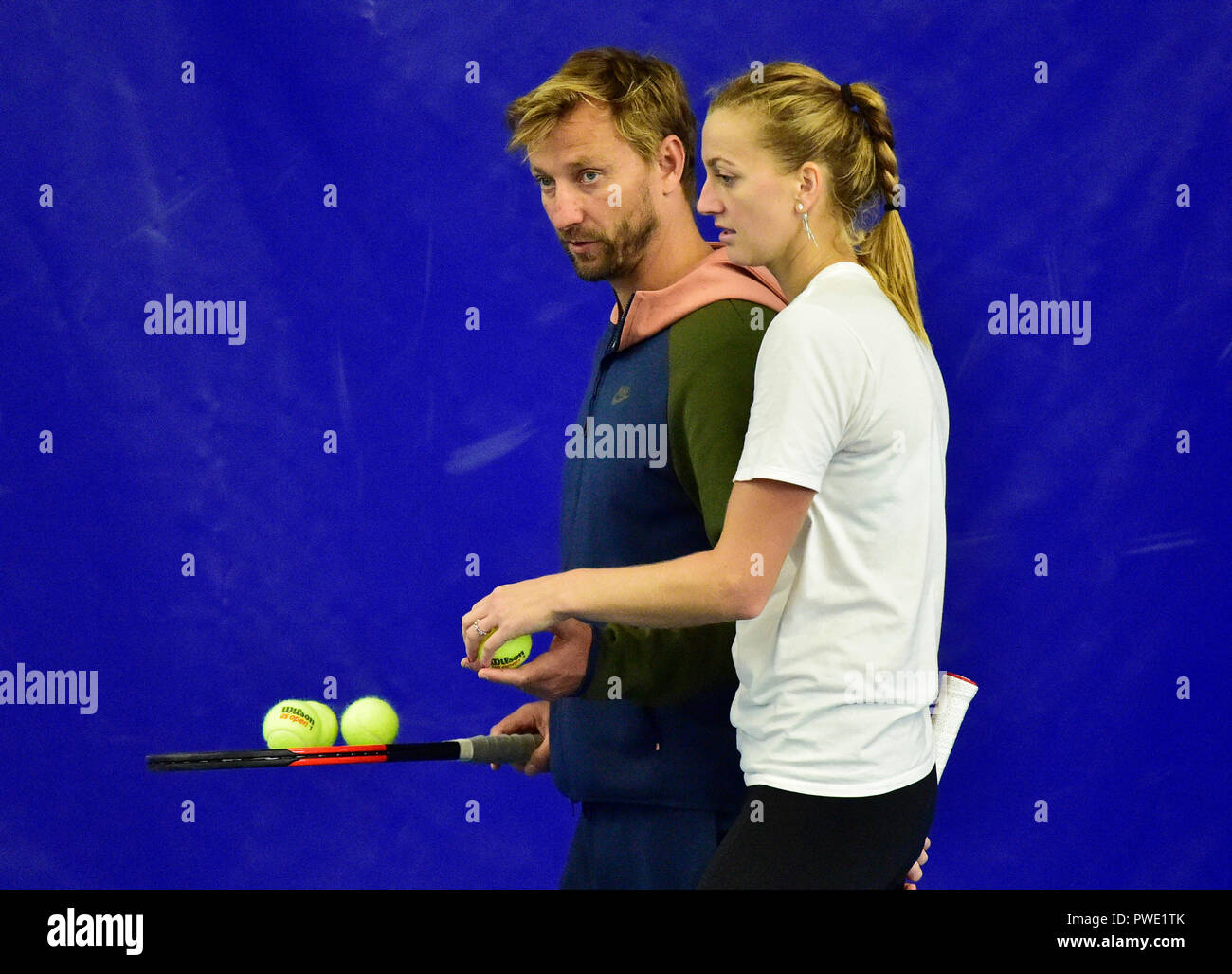 Prague, Czech Republic. 15th Oct, 2018. Czech tennis player Petra