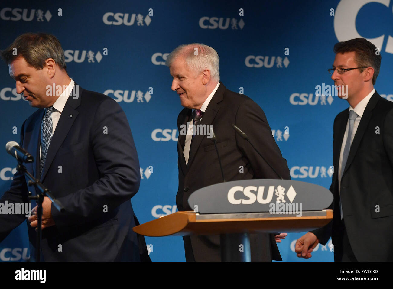 V Li Markus Soeder Prime Minister Of Bavaria Horst Seehofer