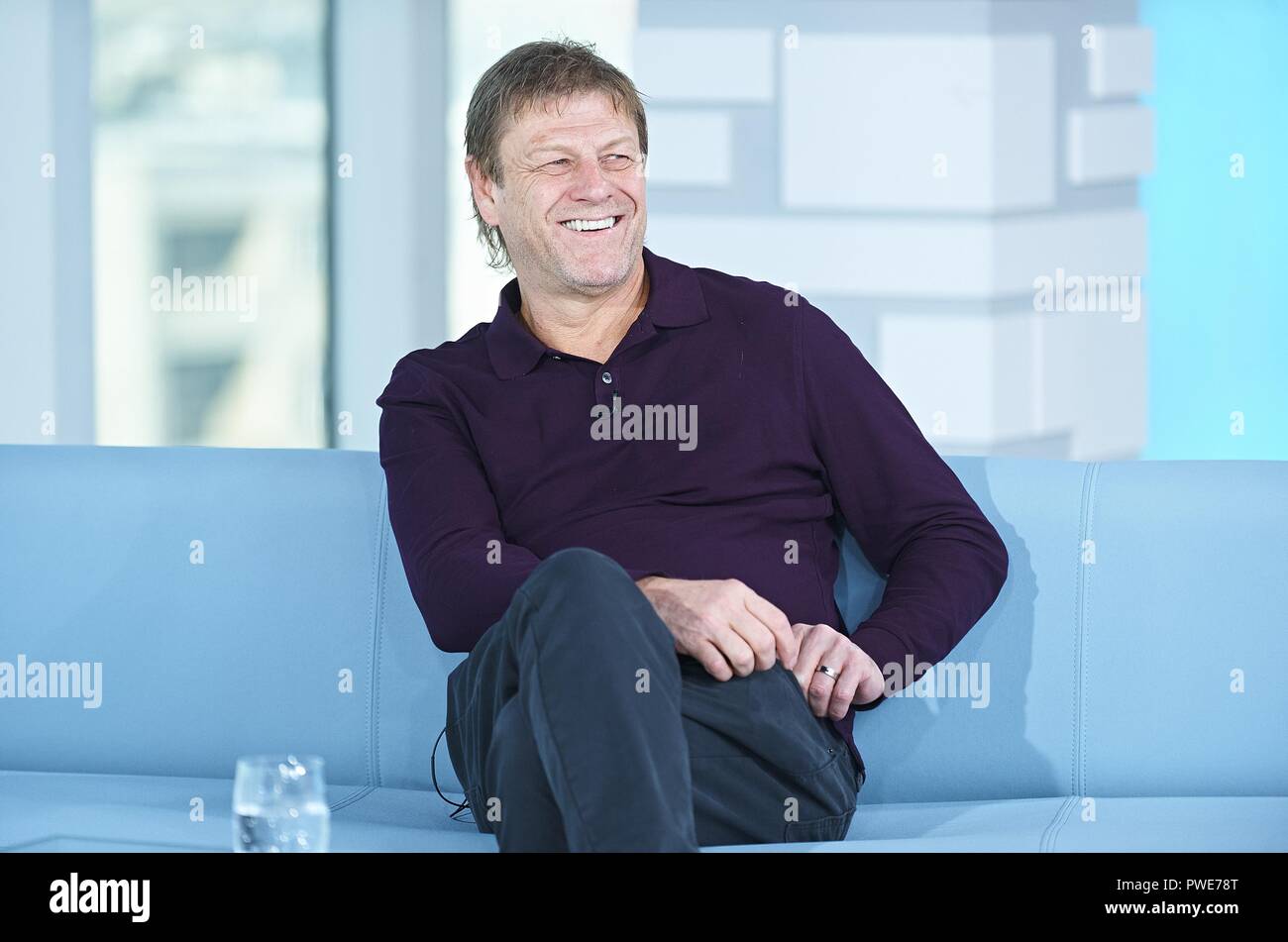 Sean Bean on the set of Dzien Dobry TVN (Good Morning TVN) one of the