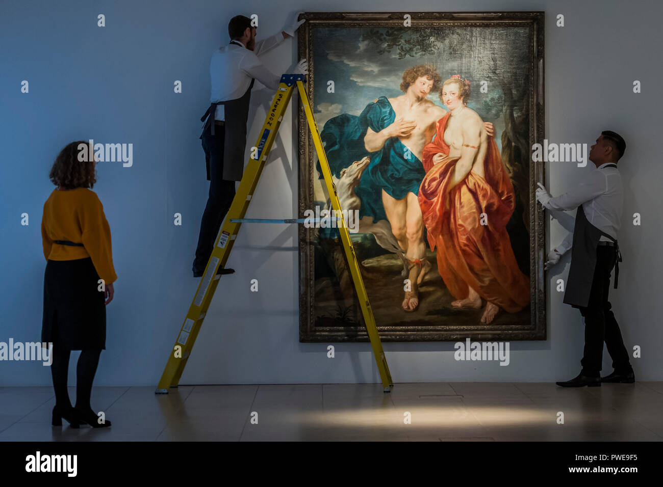 London, UK 16th Oct 2018Van Dyck, Venus and Adonis, est £2.5-3.5m - A preview of a two-part sale of  The Eric Albada Jelgersma Collection of Golden Age Dutch and Flemish picturesin London on 6 & 7 December. Stock Photo
