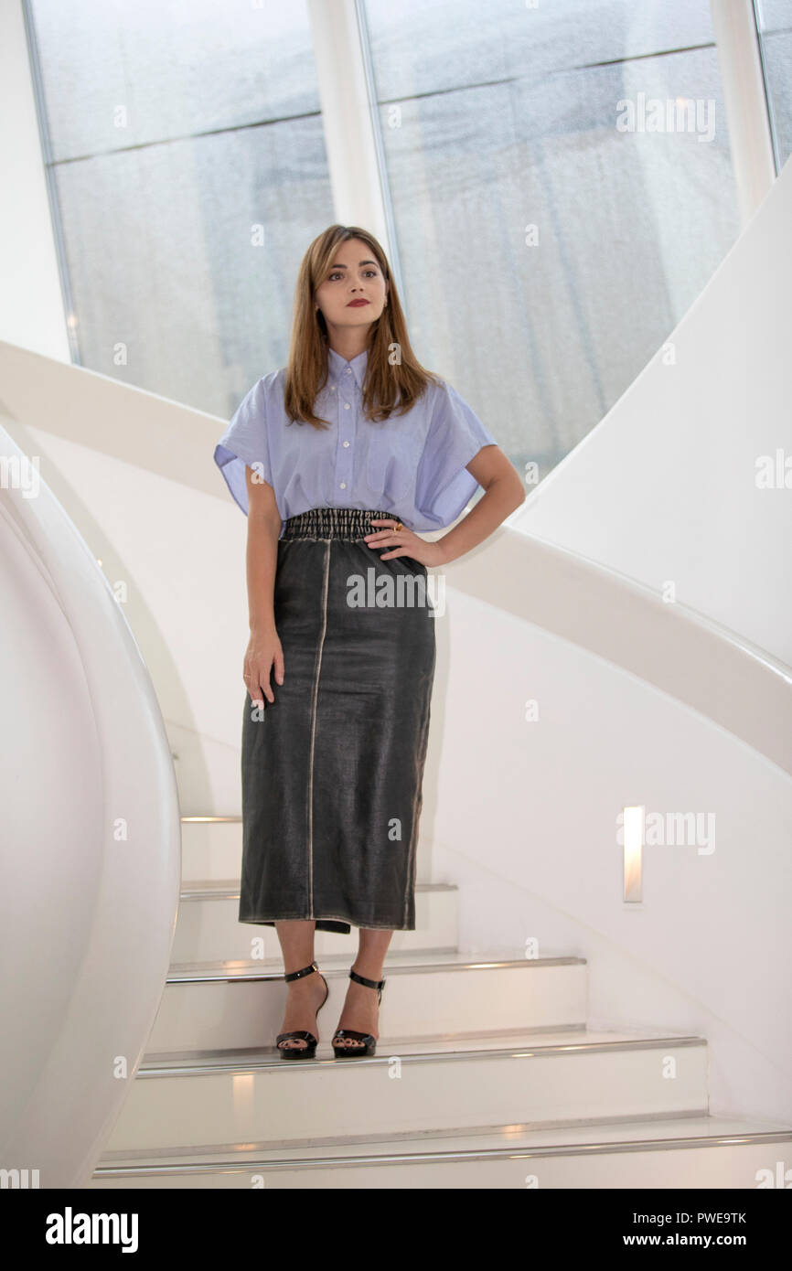 Cannes, France, 16 October 2018, Jenna Coleman at the photo call for THE CRY (DRG) during  MIPCOM 2018 - The World’s Entertainment Content Market Credit: Ifnm Press/Alamy Live News Stock Photo