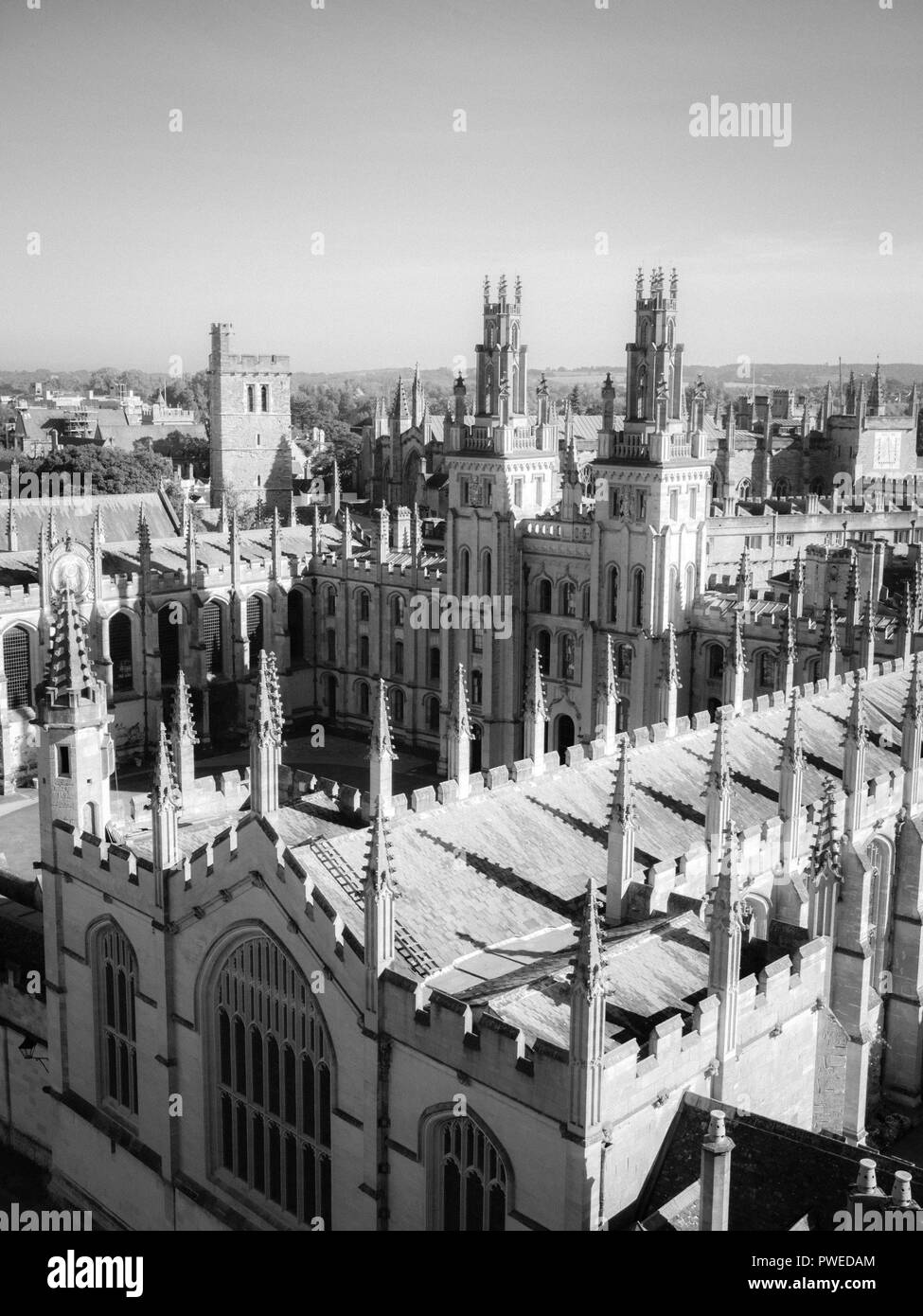 View of Historic, All Souls College, Oxford University, Oxford, England, UK, GB. Stock Photo