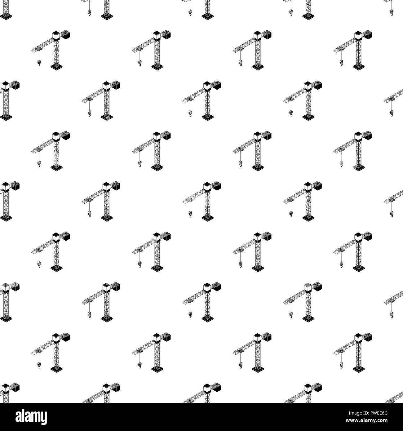 Tower crane pattern vector seamless Stock Vector Image & Art - Alamy