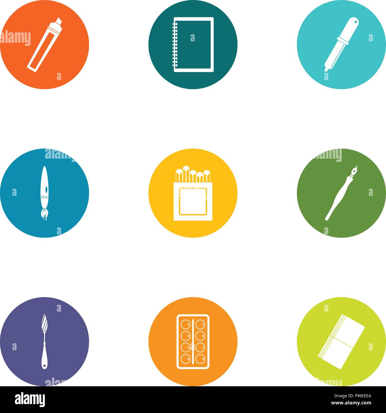 Measure the cure icons set, flat style Stock Vector Image & Art - Alamy