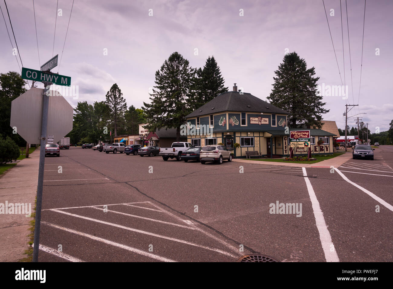 Downtown Cable, Wisconsin Stock Photo Alamy