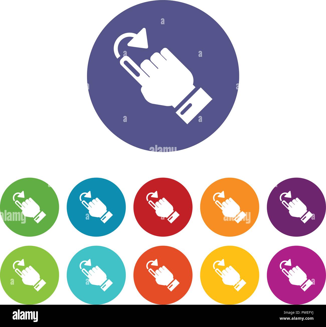 Cursor turn icon, simple black style Stock Vector Image & Art - Alamy