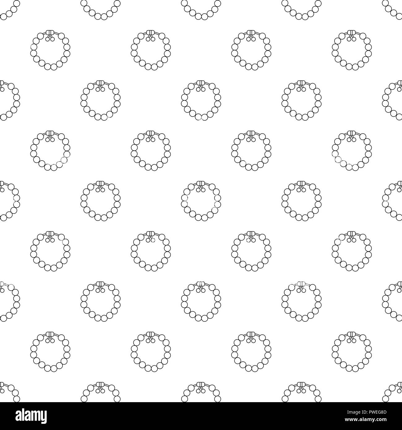 Charming gemstone bracelet pattern vector seamless Stock Vector