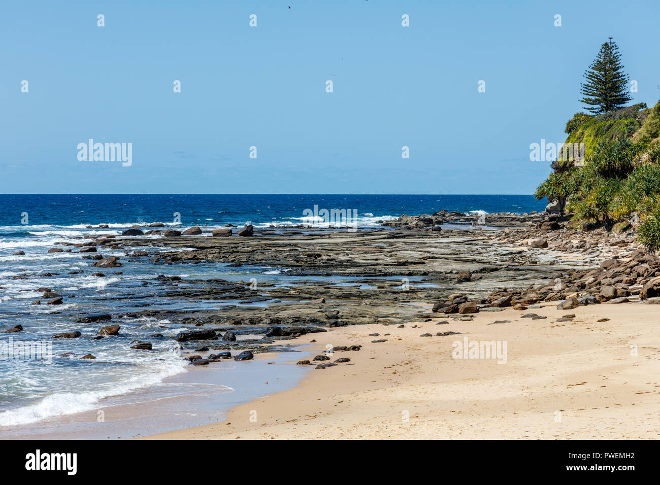 Moffat Beach, Sunshine Coast, Queensland, Australia Stock Photo