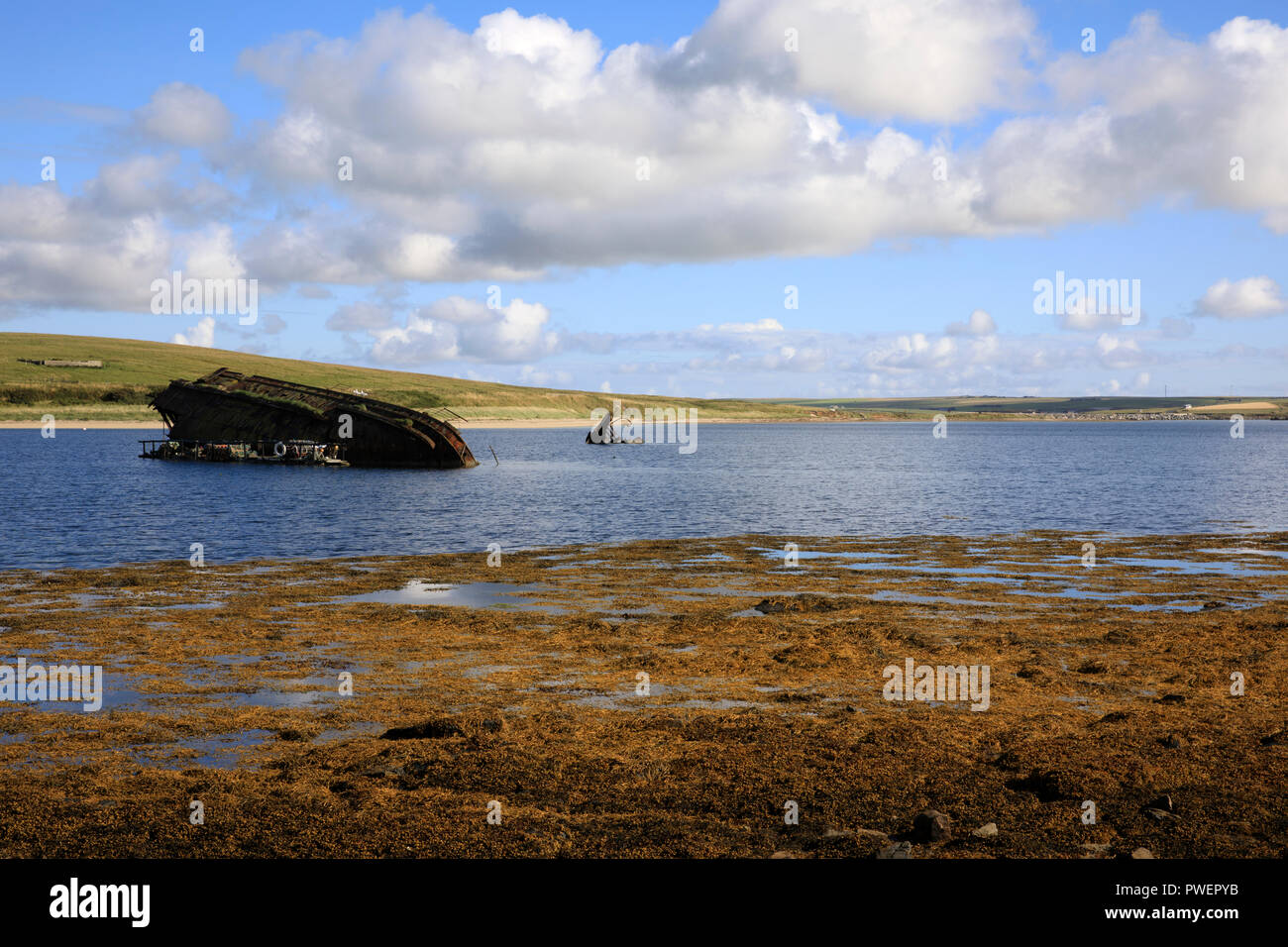 World War II boat intentionally sunk to protect the natural harbour of