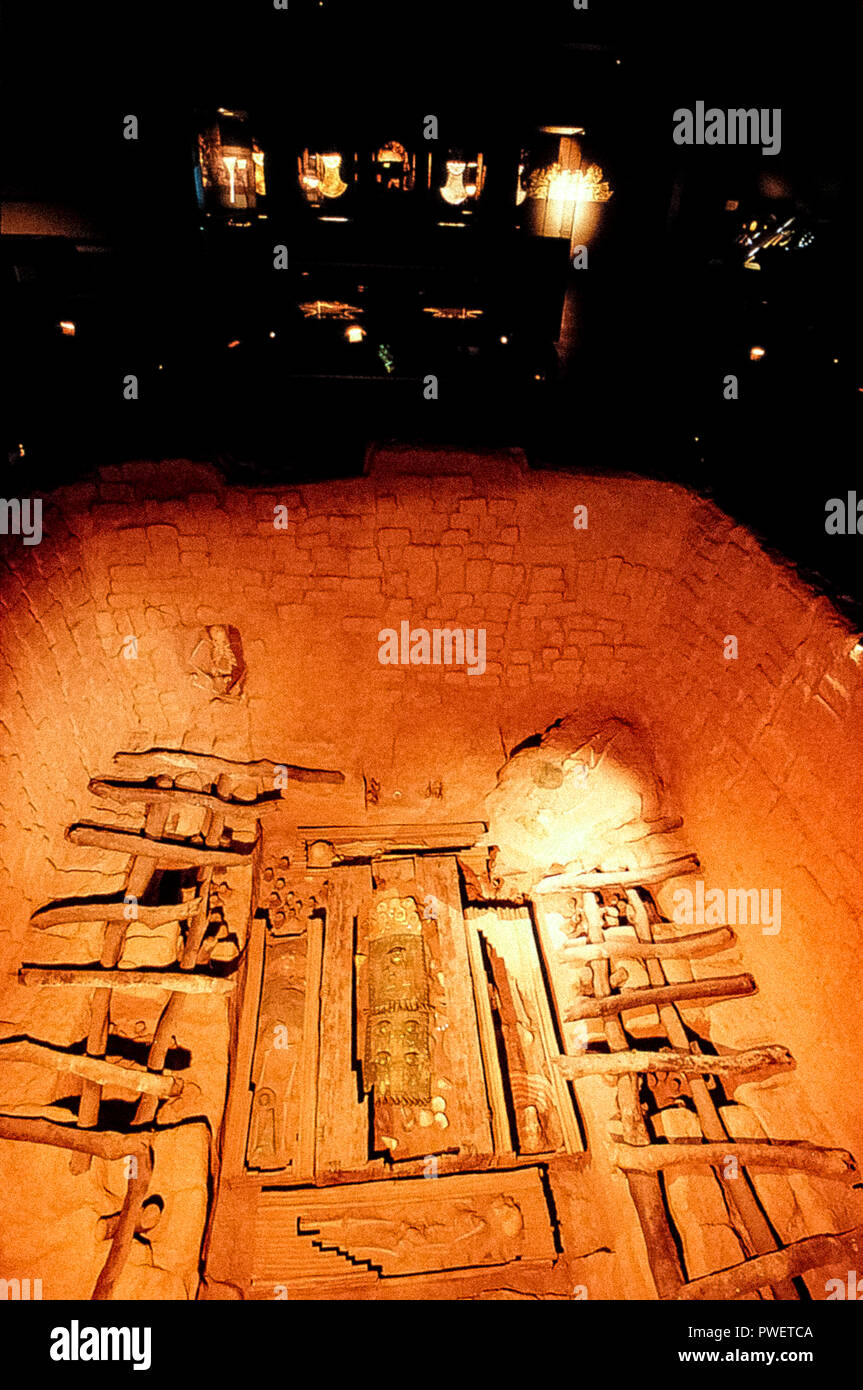 Perù Lambayeque Museo Tumbas Reales de Sipán The tomb of Lord of