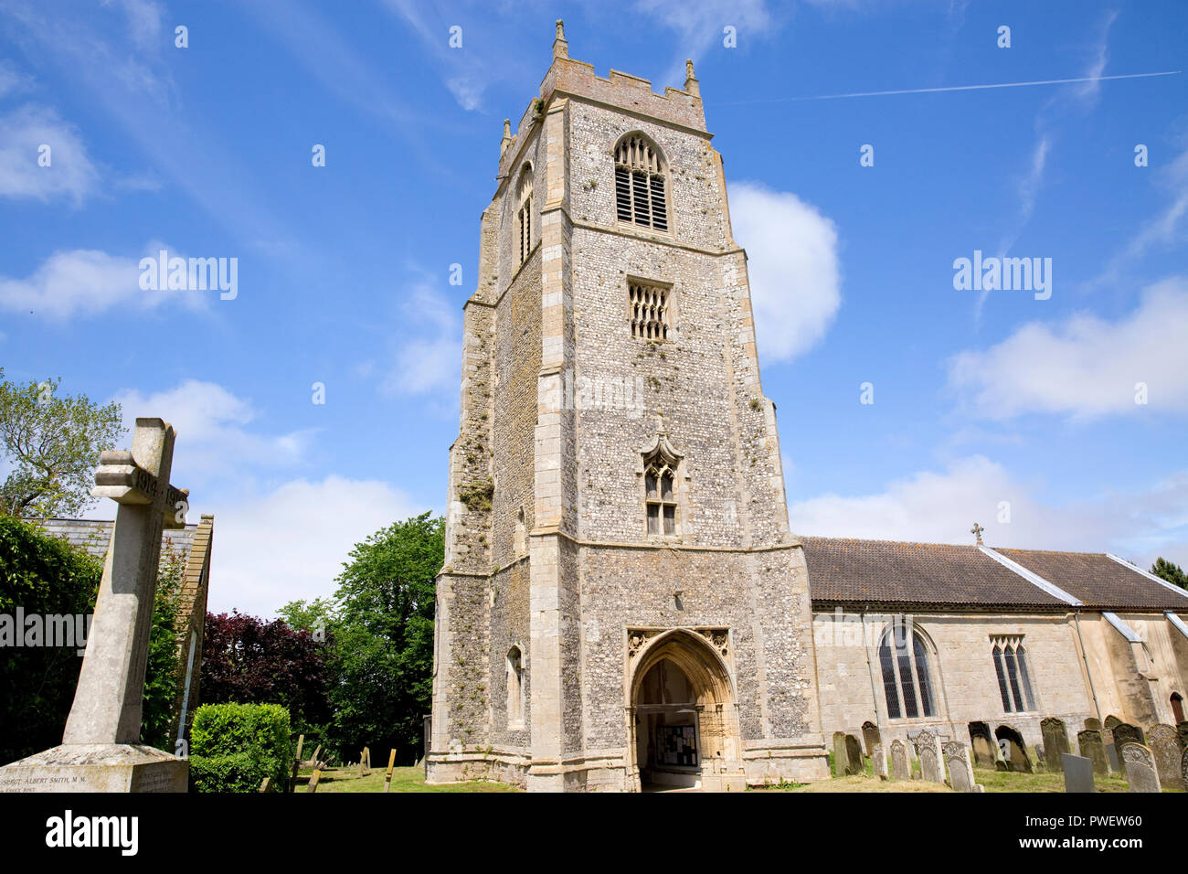 The 15th Century St Mary's Church at Holmenextthesea near Hunstanton