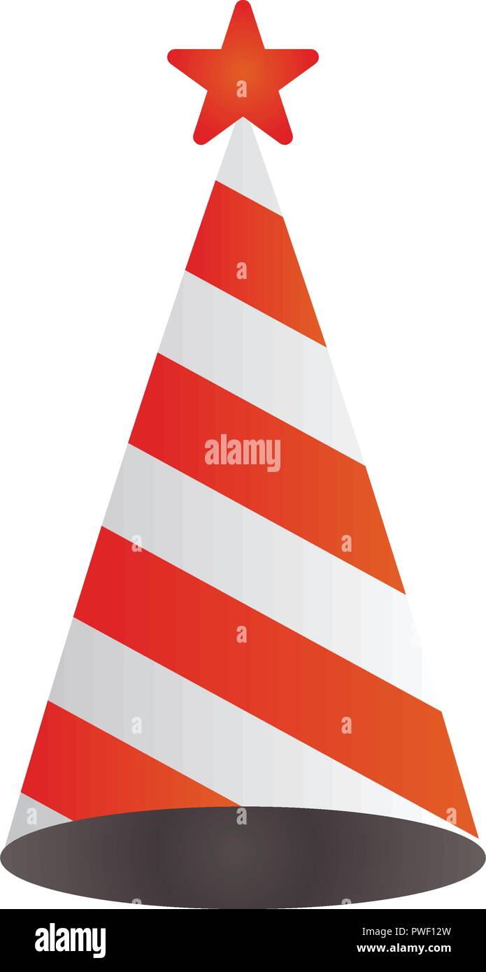 Cone hat graphic design element vector Stock Vector