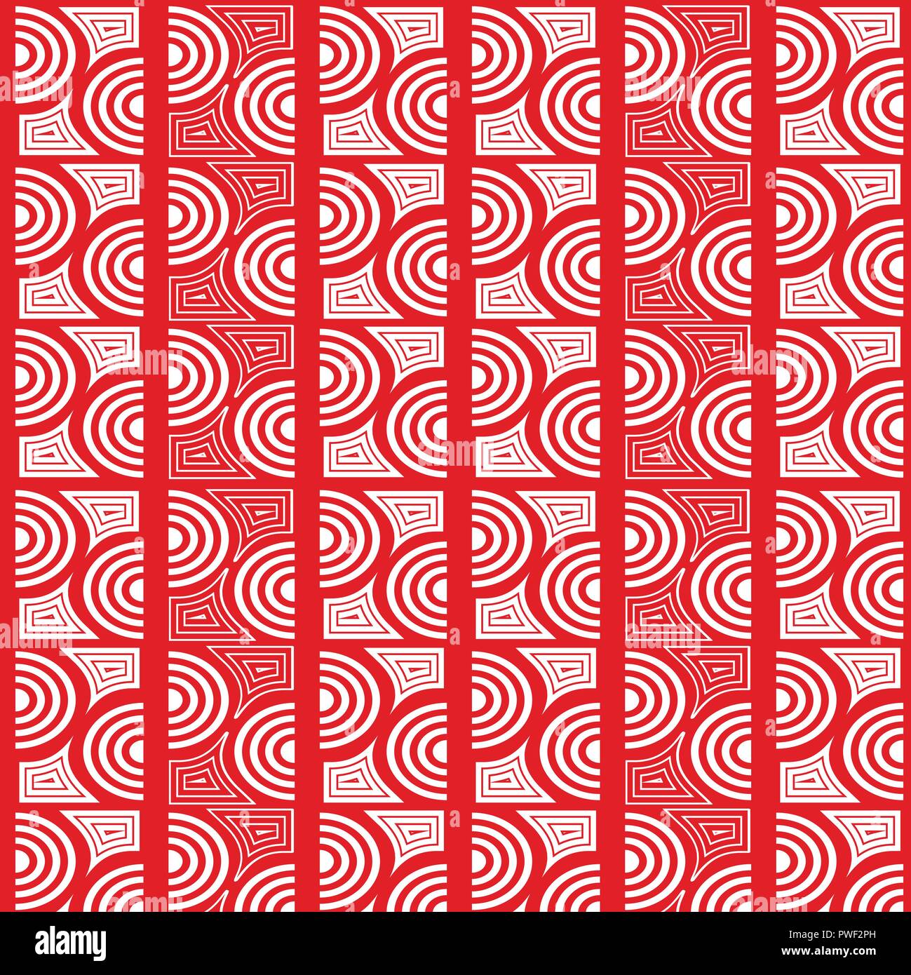 Abstract geometric pattern with wavy lines, stripes. Stock Vector