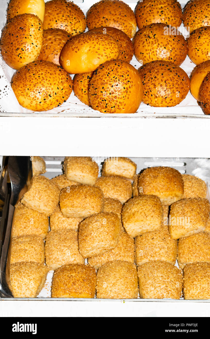 Selection of Mixed Bread Rolls or Buns Stock Photo Alamy