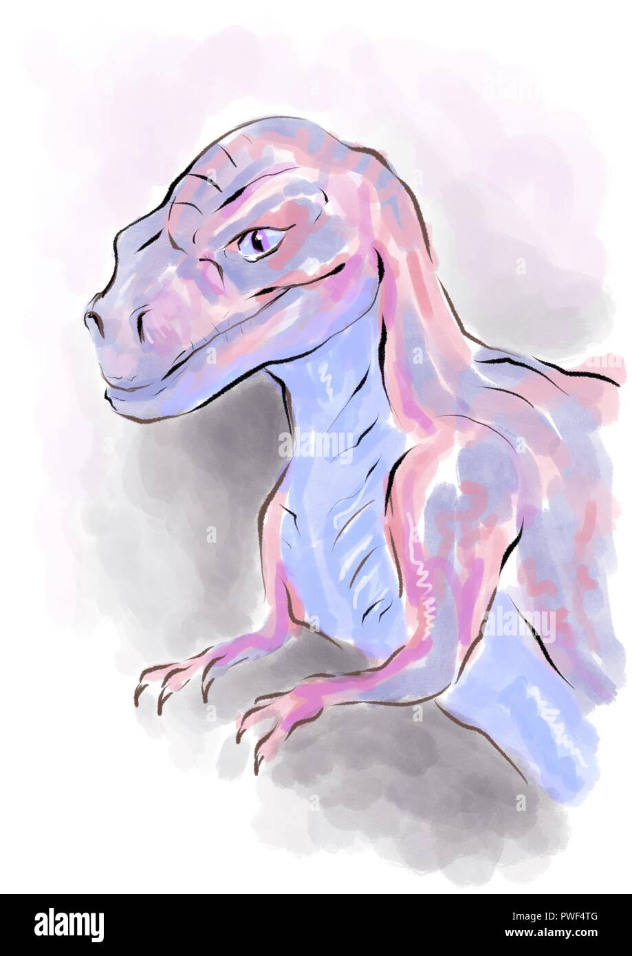 Tyrannosaurus rex illustration Stock Photo