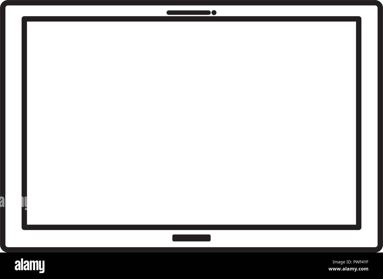 tablet screen isolated icon vector illustration desing Stock Vector ...
