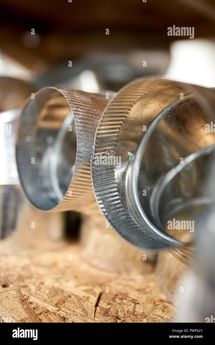 ductwork material for heating and air conditioning Stock Photo Alamy