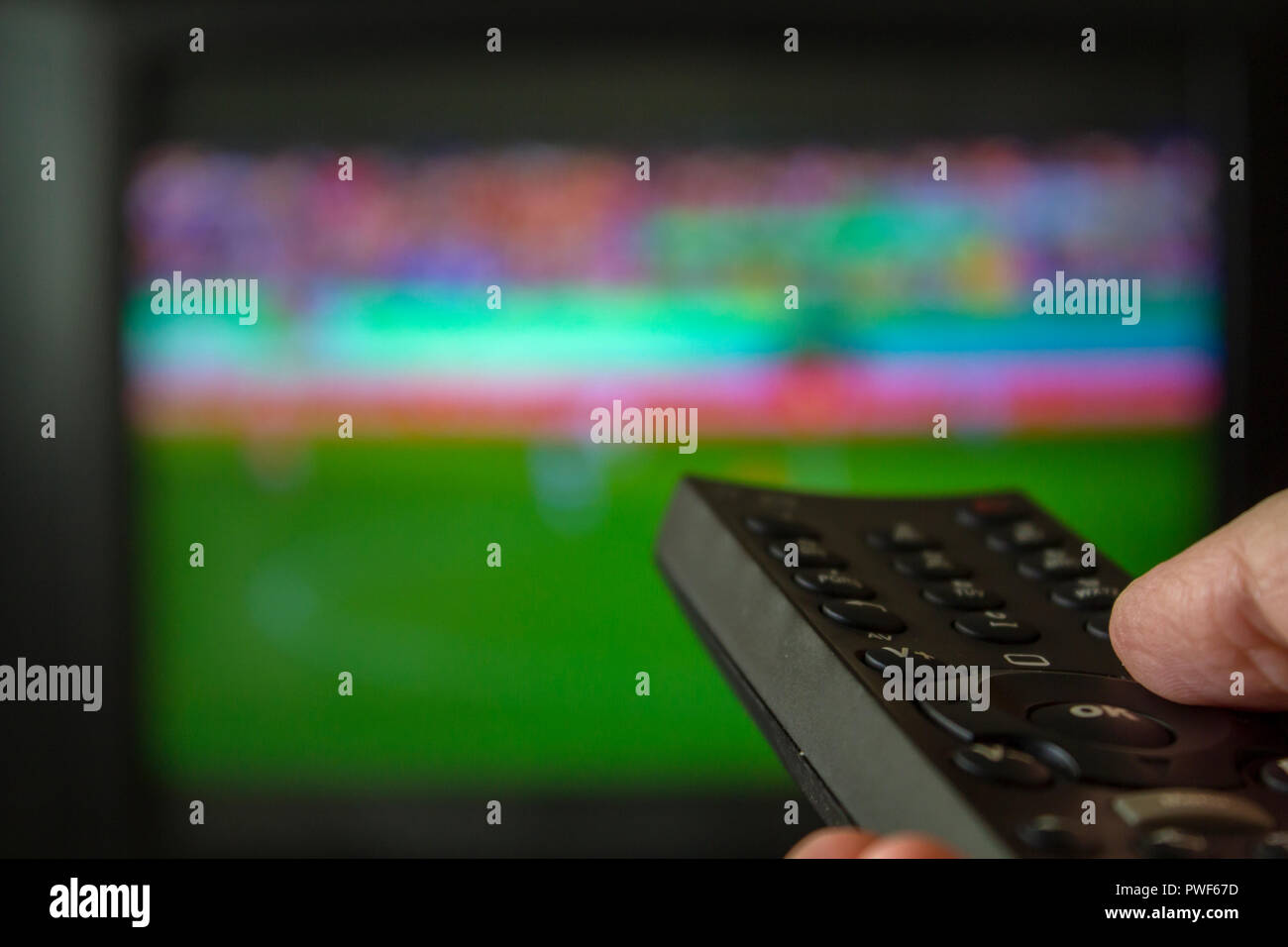 Watching tv pov hi-res stock photography and images - Alamy