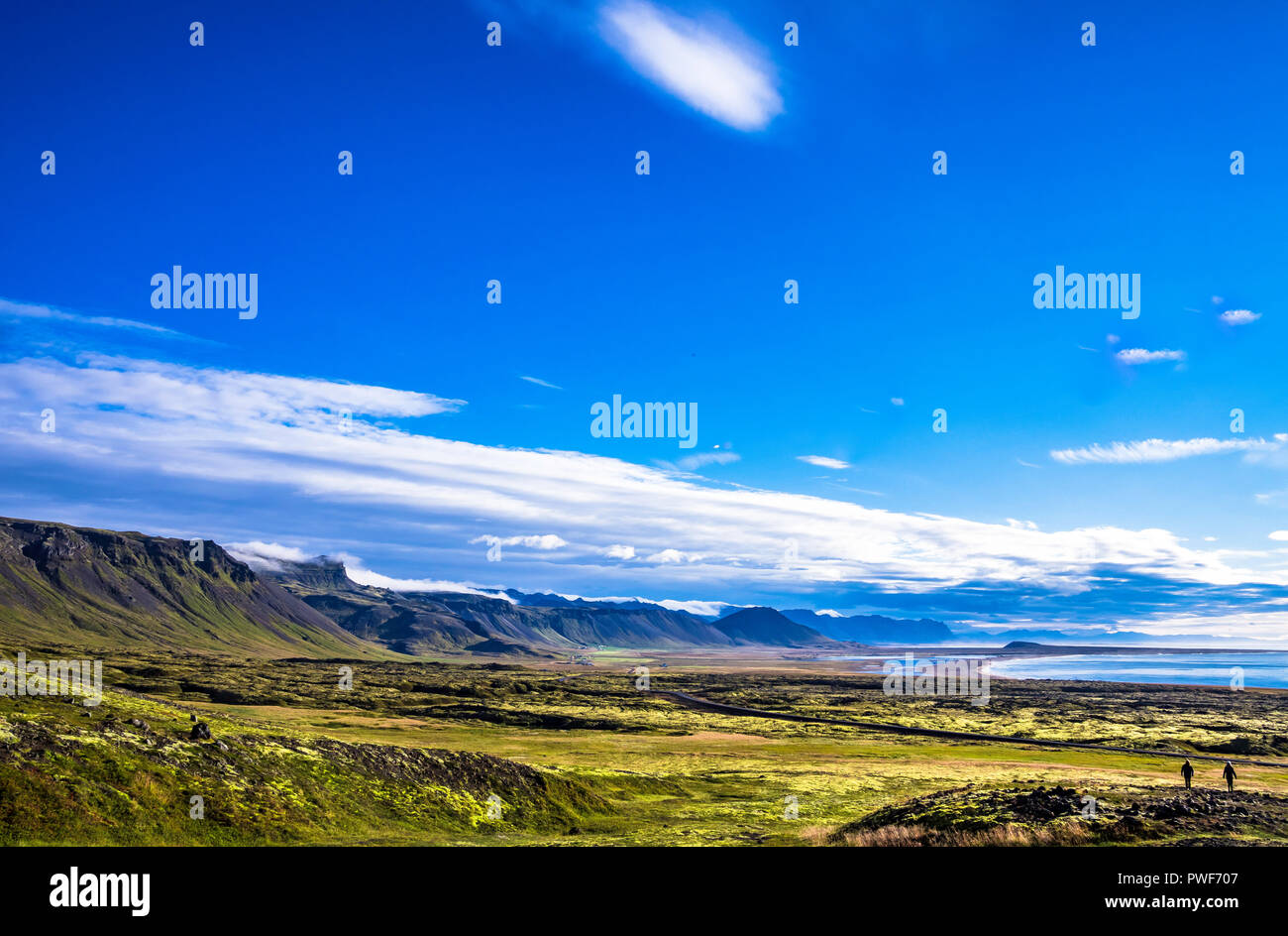 Beautiful scenery near Snaefellsjokull National Park in Eastern Iceland Stock Photo
