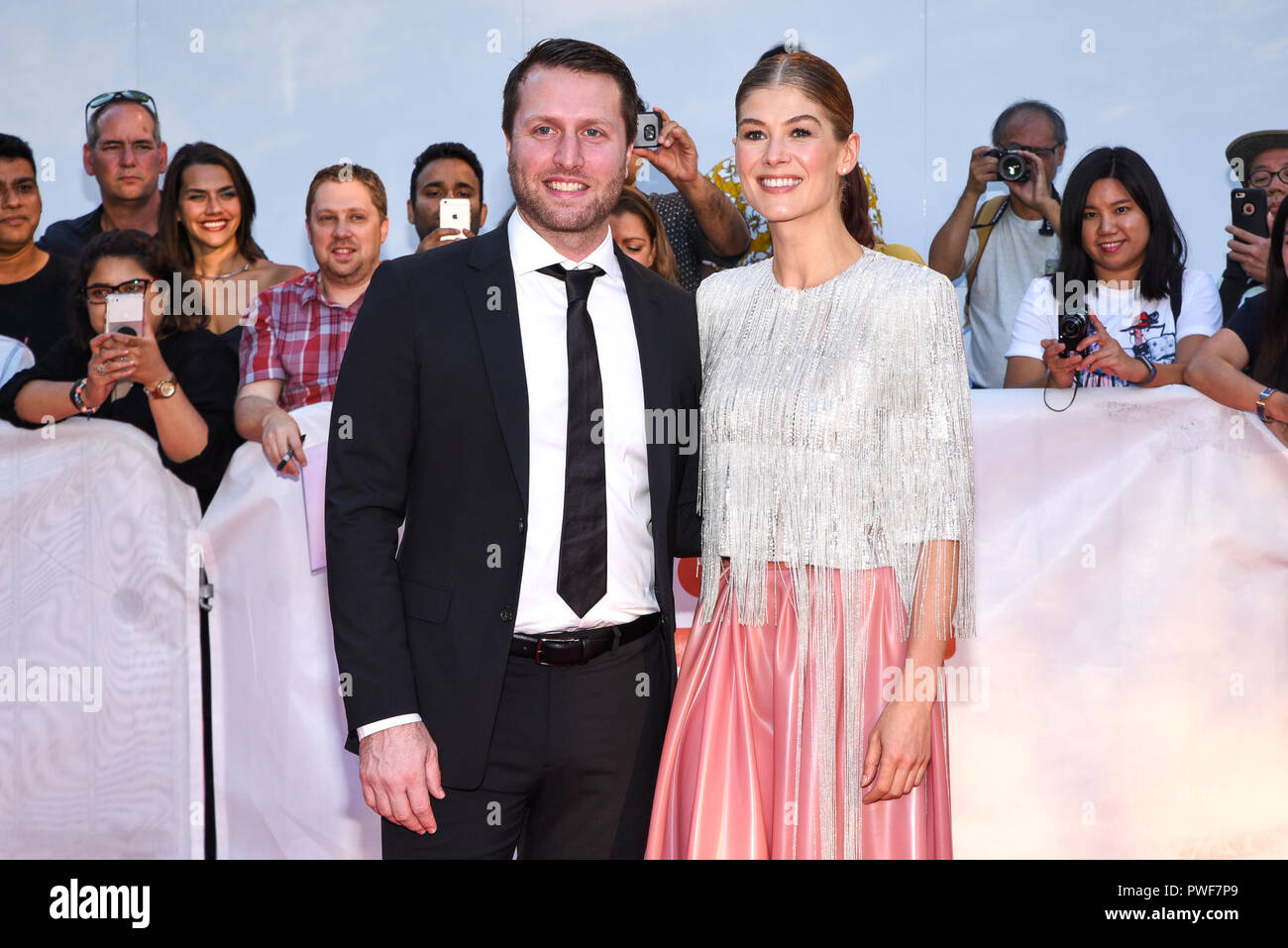 43rd Toronto International Film Festival - 'A Private War' - Premiere  Featuring: Matthew Heineman, Rosamund Pike Where: Toronto, Canada When: 14 Sep 2018 Credit: Jaime Espinoza/WENN.com Stock Photo