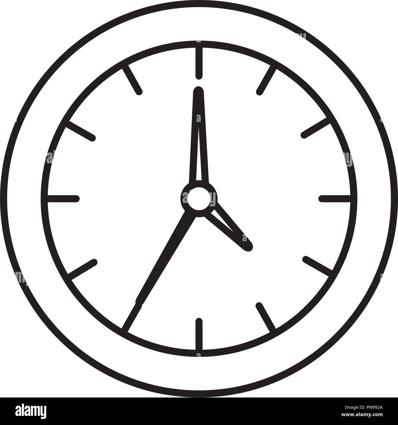 time clock isolated icon vector illustration design Stock Vector Image ...