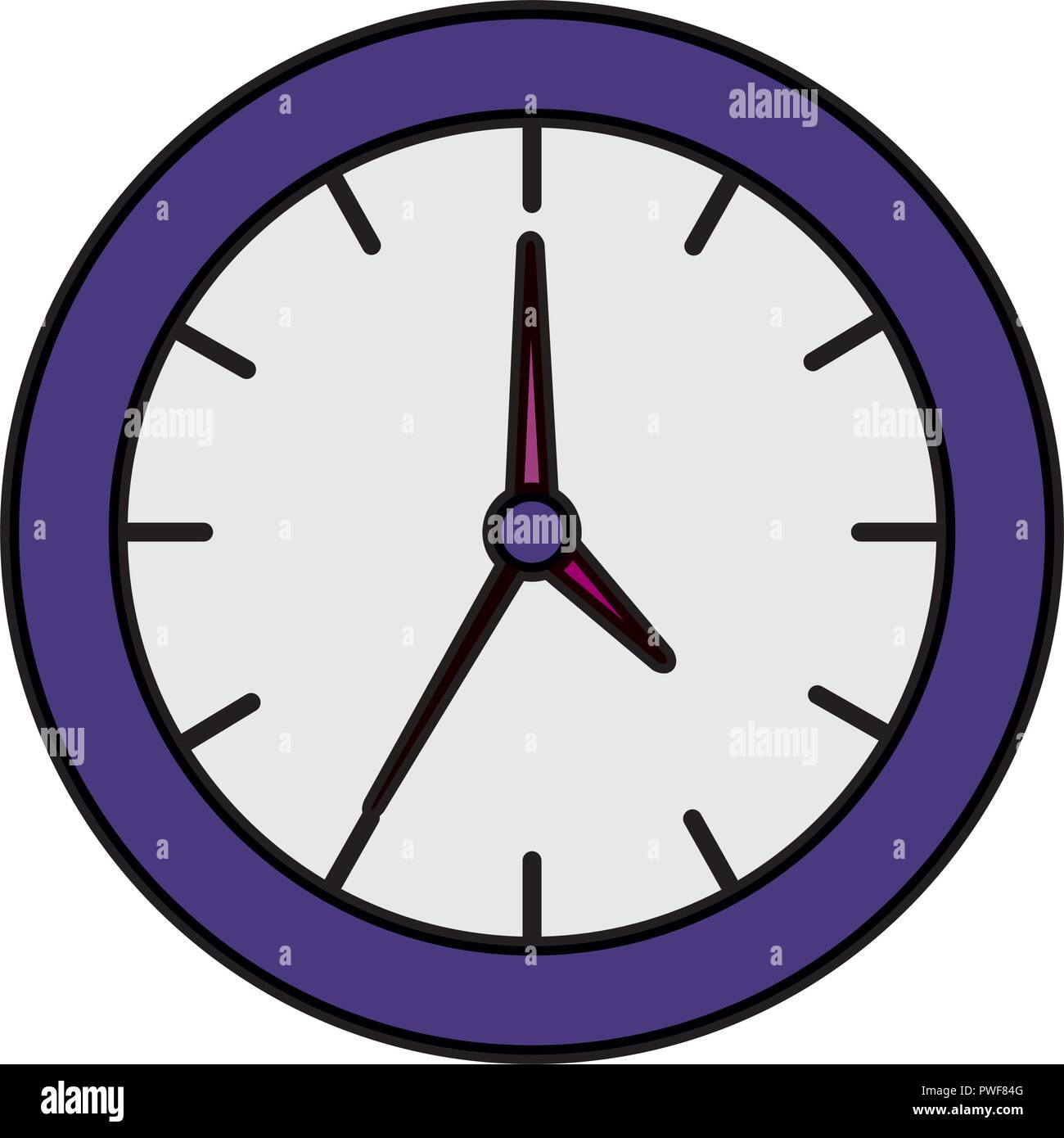 time clock isolated icon vector illustration design Stock Vector Image ...