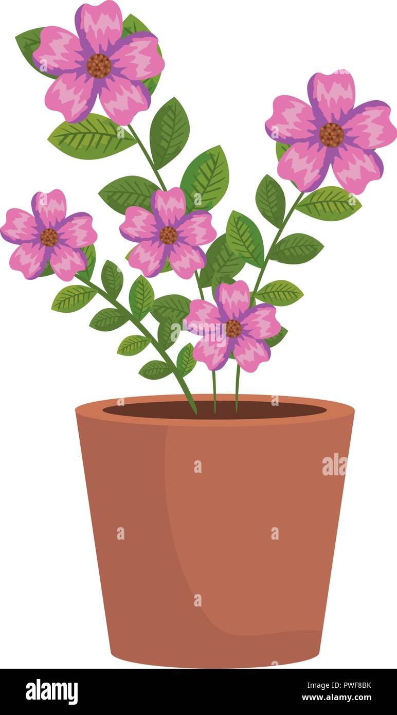 flowers houseplant in pot icon Stock Vector Image & Art - Alamy