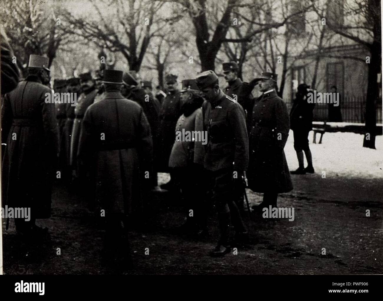 Bruneck, Inspizierung durch Feldmarschall Erzherzog Friedrich am 4.1.1916. Stock Photo