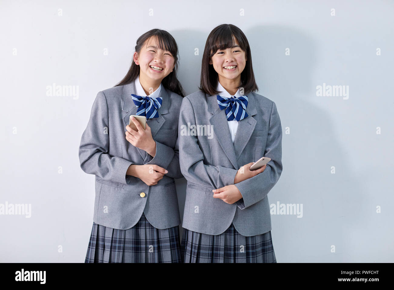 Japanese Junior High Students Stock Photo Alamy