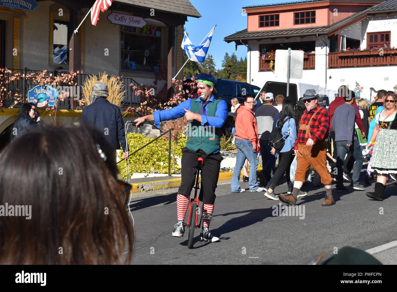 Octoberfest in Leavenworth Washington Stock Photo