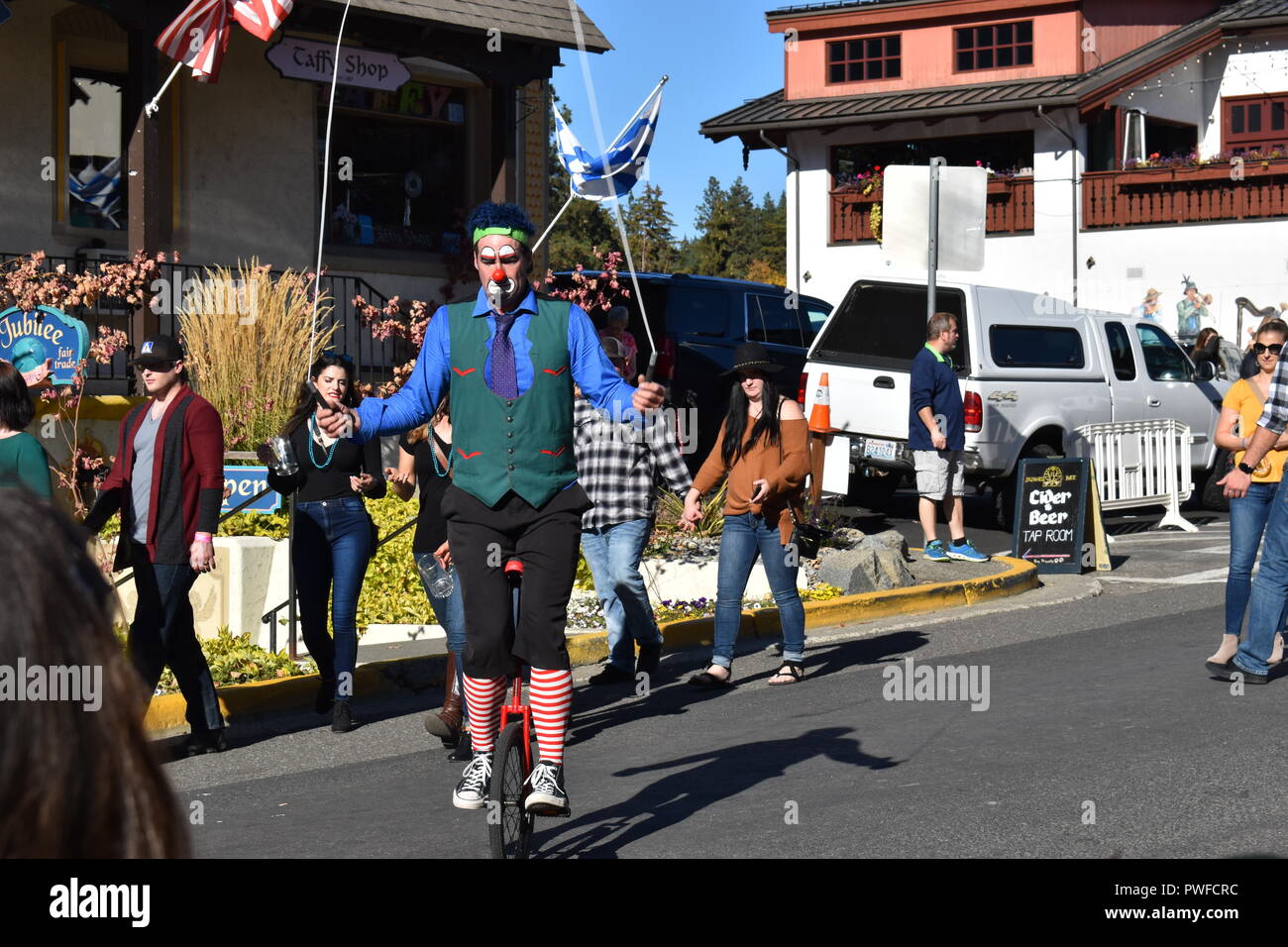 Octoberfest in Leavenworth Washington Stock Photo