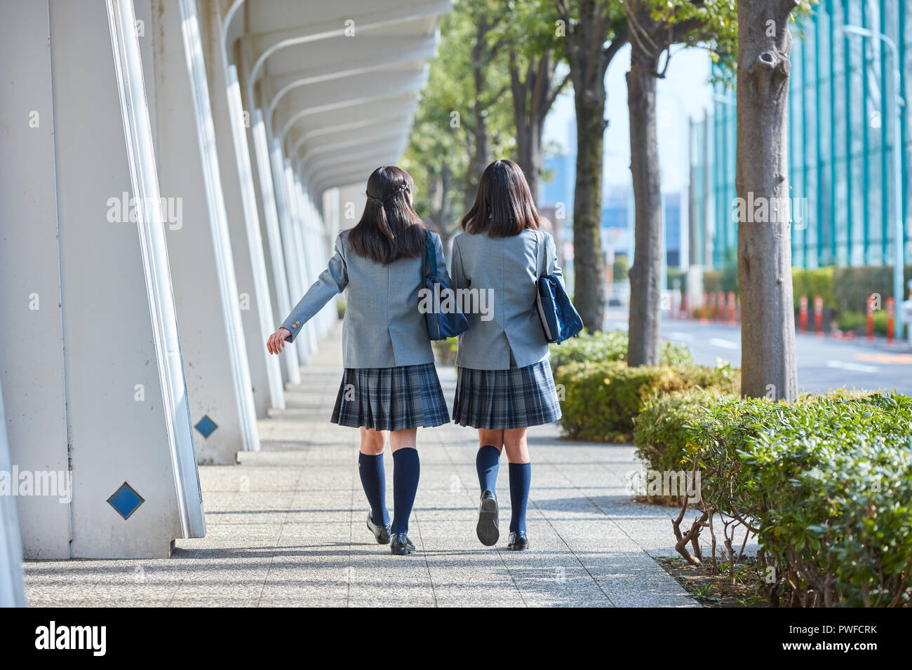 Japanese Junior High Students Stock Photo Alamy