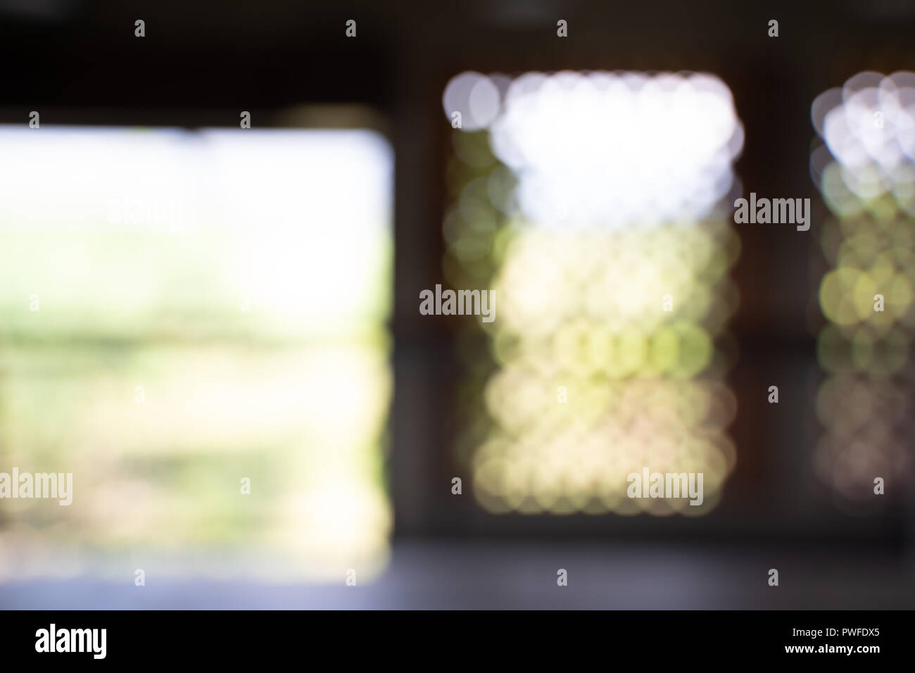 Blur restaurant interior office blur background with bokeh Stock Photo