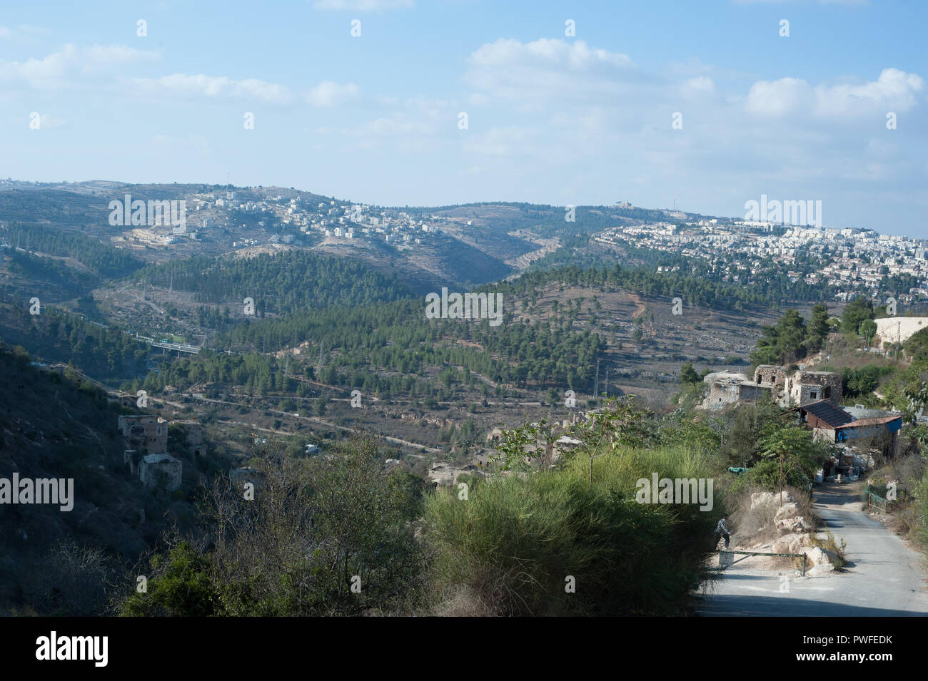 Jerusalem mountains, landscape in Israel Stock Photo