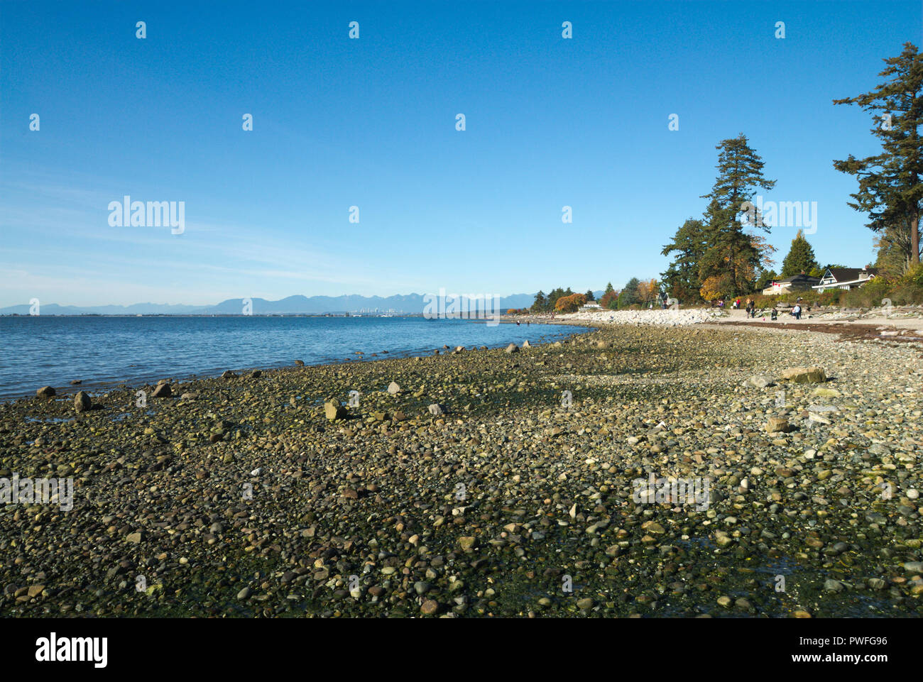 Crescent Beach in Surrey, British Columbia, Canada Stock Photo