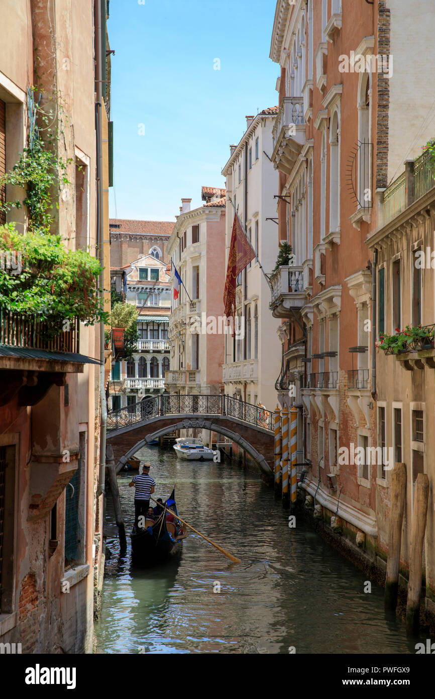 Quiet Venice Canal Stock Photo Alamy