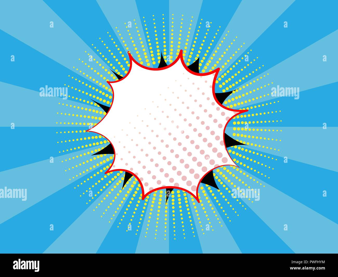 Abstract empty colored bubble for speech comic Stock Vector Image & Art ...