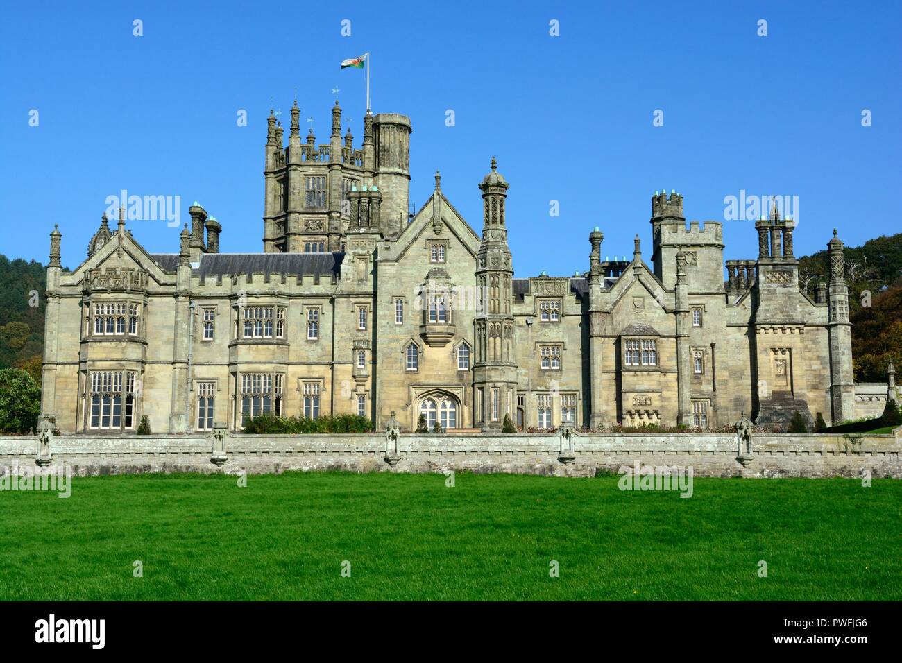 Margam grade 1 listed mansion and castle Port Talbot Wales Cymru UK