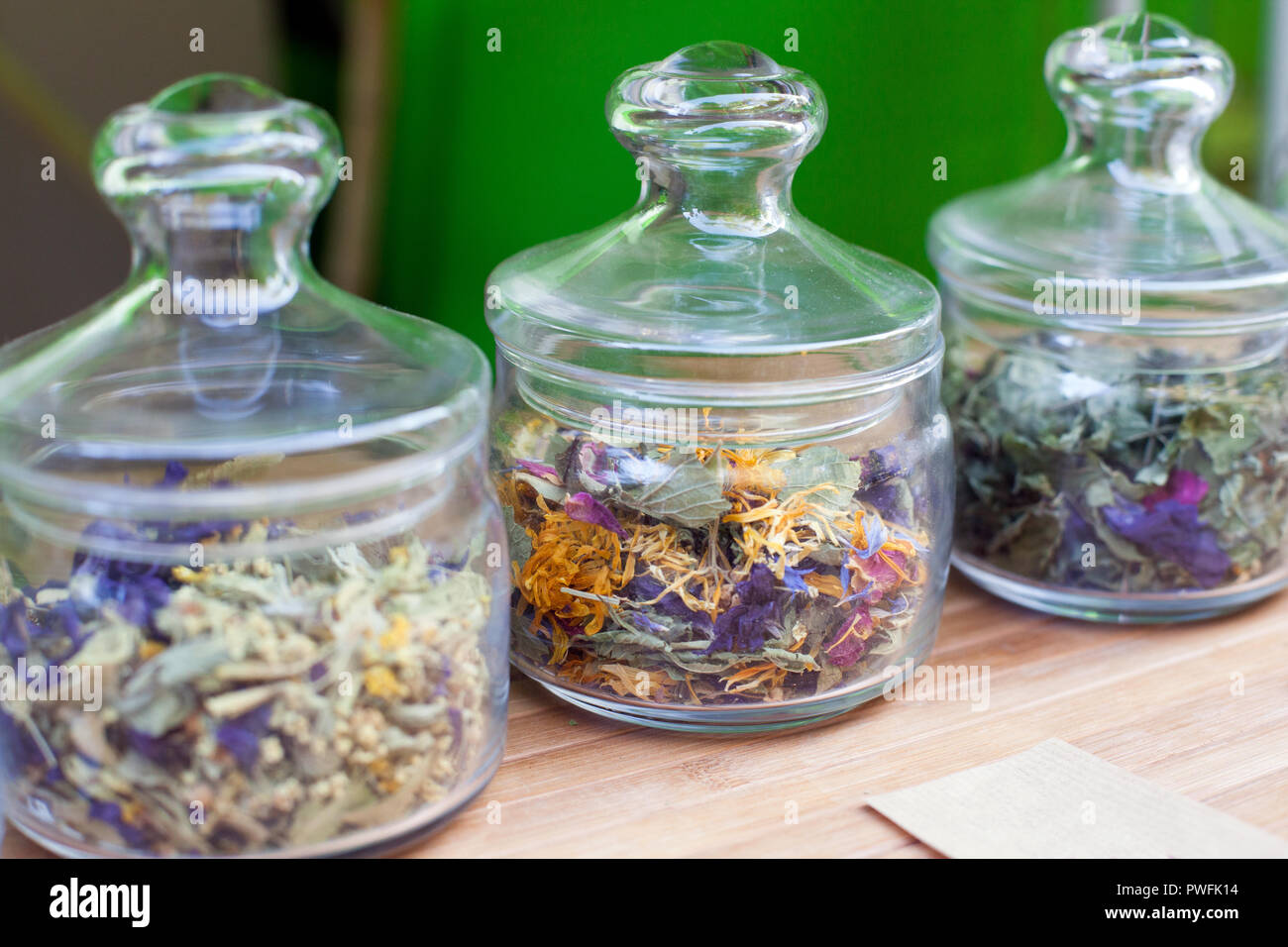 Loose tea glass jars hi-res stock photography and images - Alamy