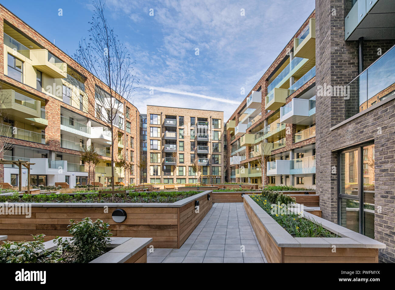 Parkside, Heathside and Lethbridge Estate in Lewisham Stock Photo