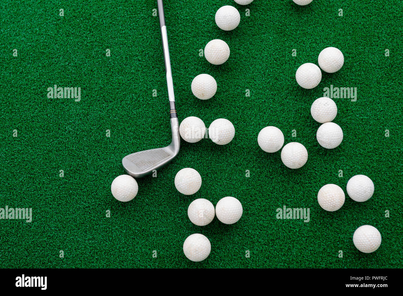 Golf ball bucket driving range hires stock photography and images Alamy