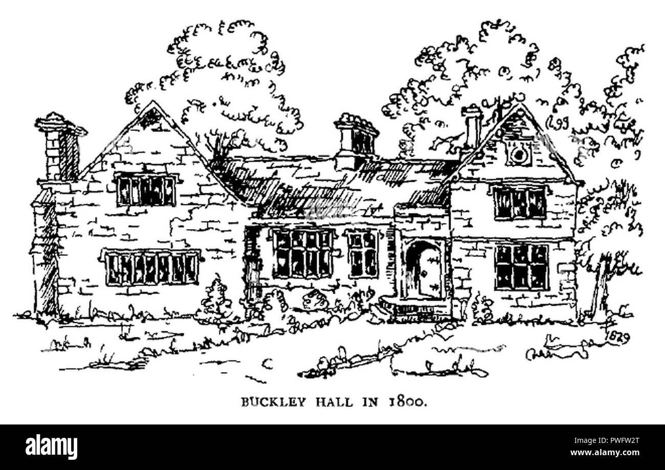 Buckley Hall in 1800 Stock Photo Alamy