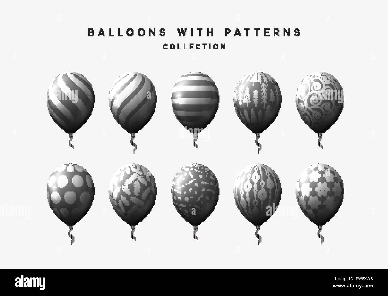 7,600+ String Of Balloons Stock Illustrations, Royalty-Free Vector