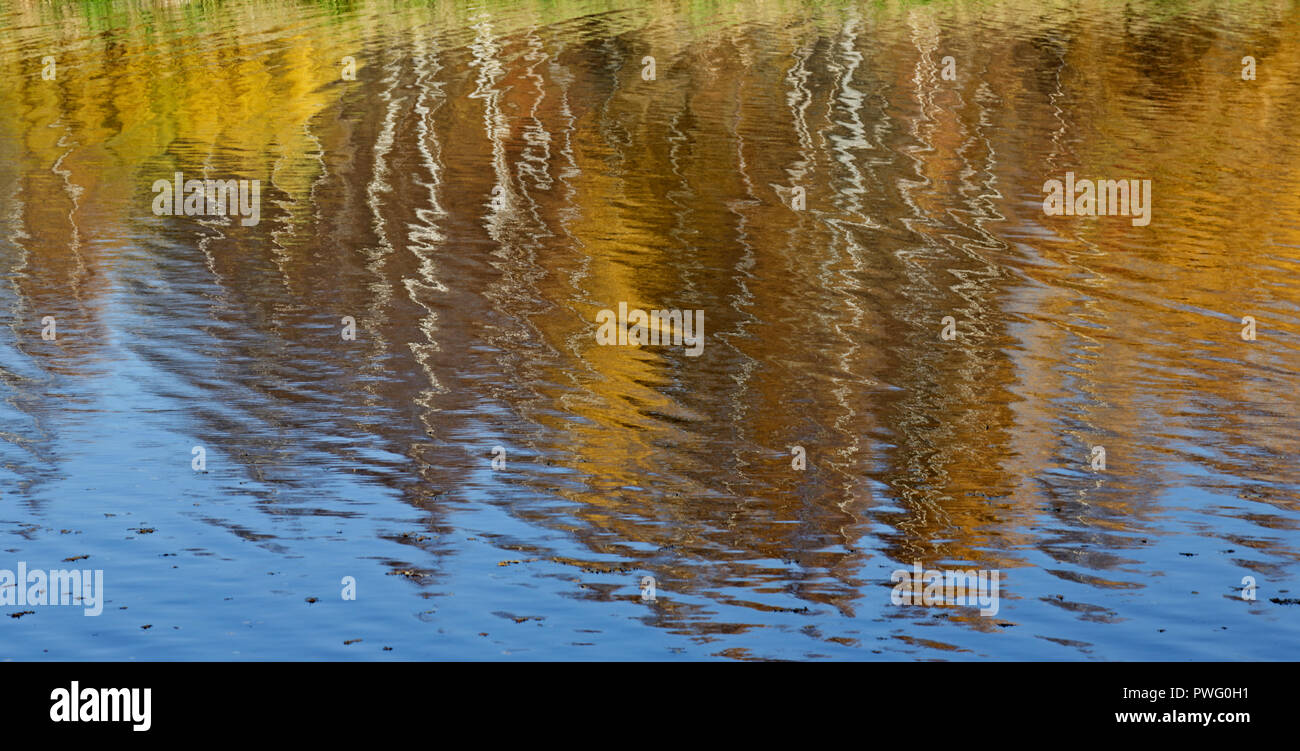 Ripples on the reflective water Stock Photo - Alamy
