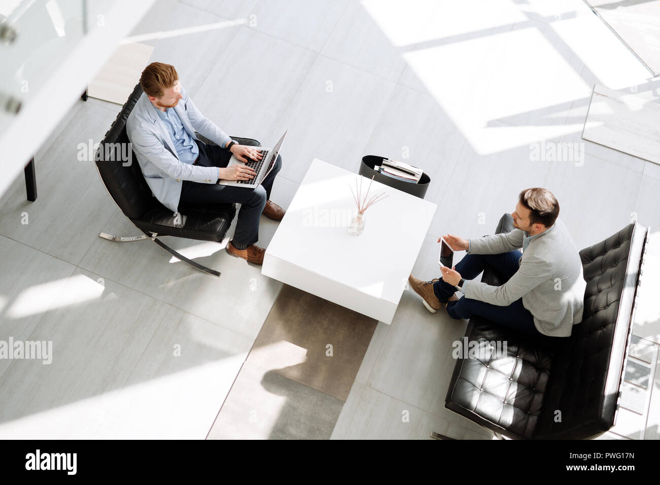Business people discussing ideas Stock Photo