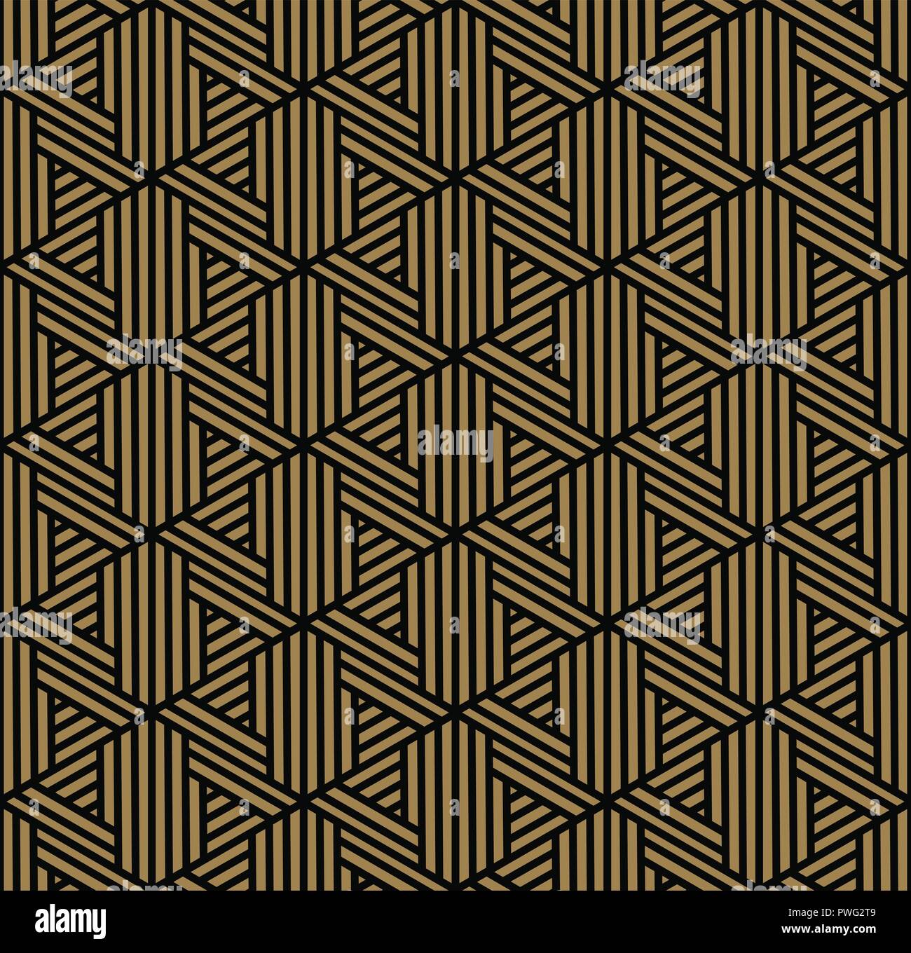 Modern Luxury stylish geometric textures with lines seamless patterns ...