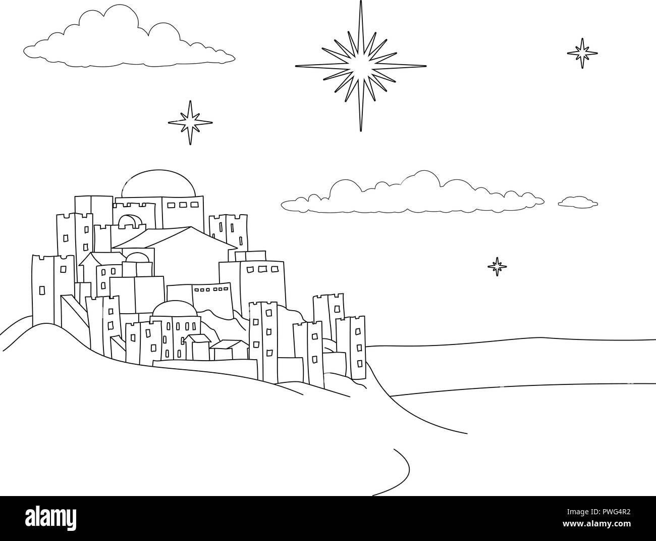 Jesus desert cartoon Cut Out Stock Images & Pictures - Alamy