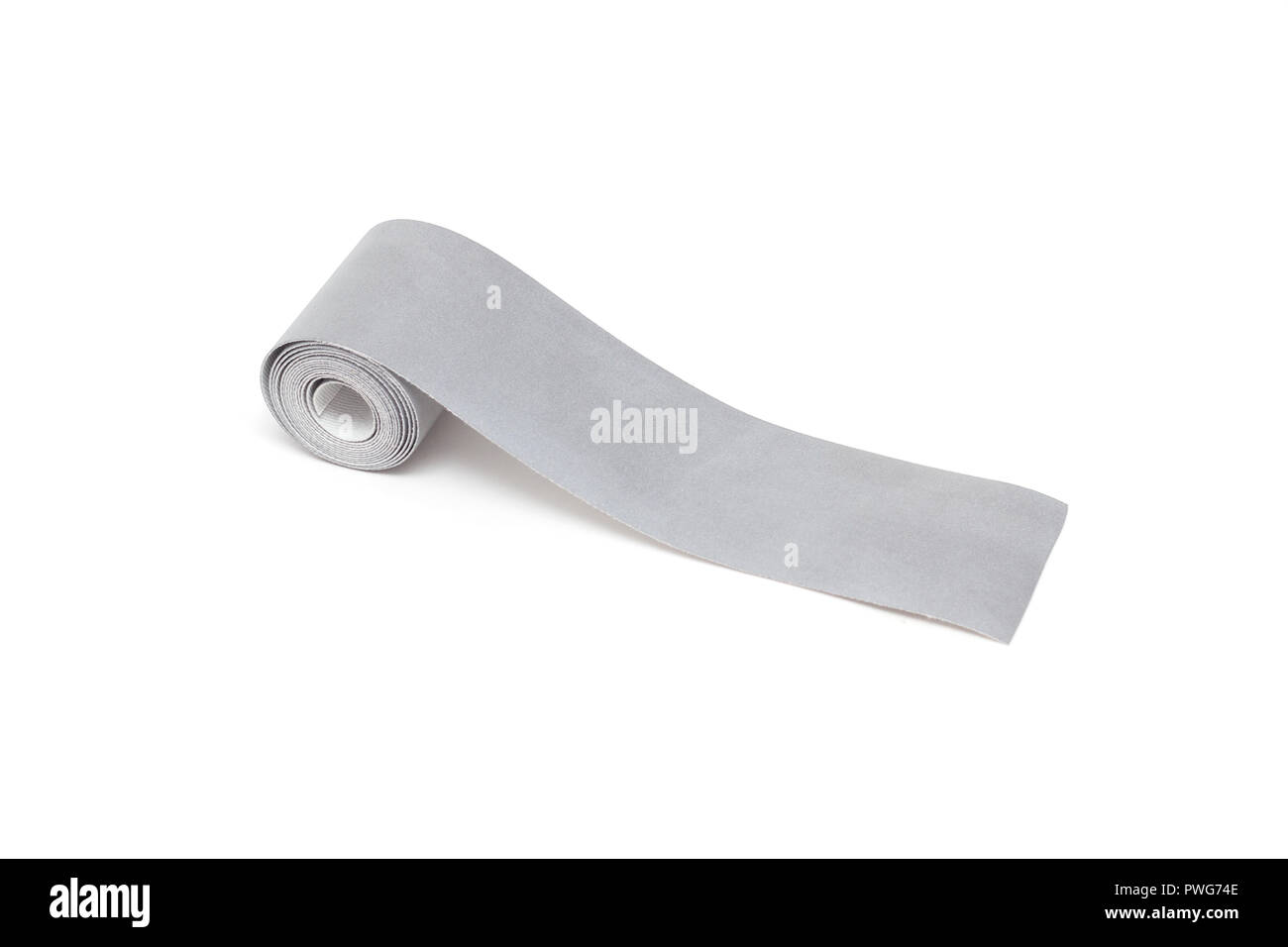 A roll of reflective tape on a white background, close-up, isolate,  visibility, light reflection tape, band Stock Photo - Alamy